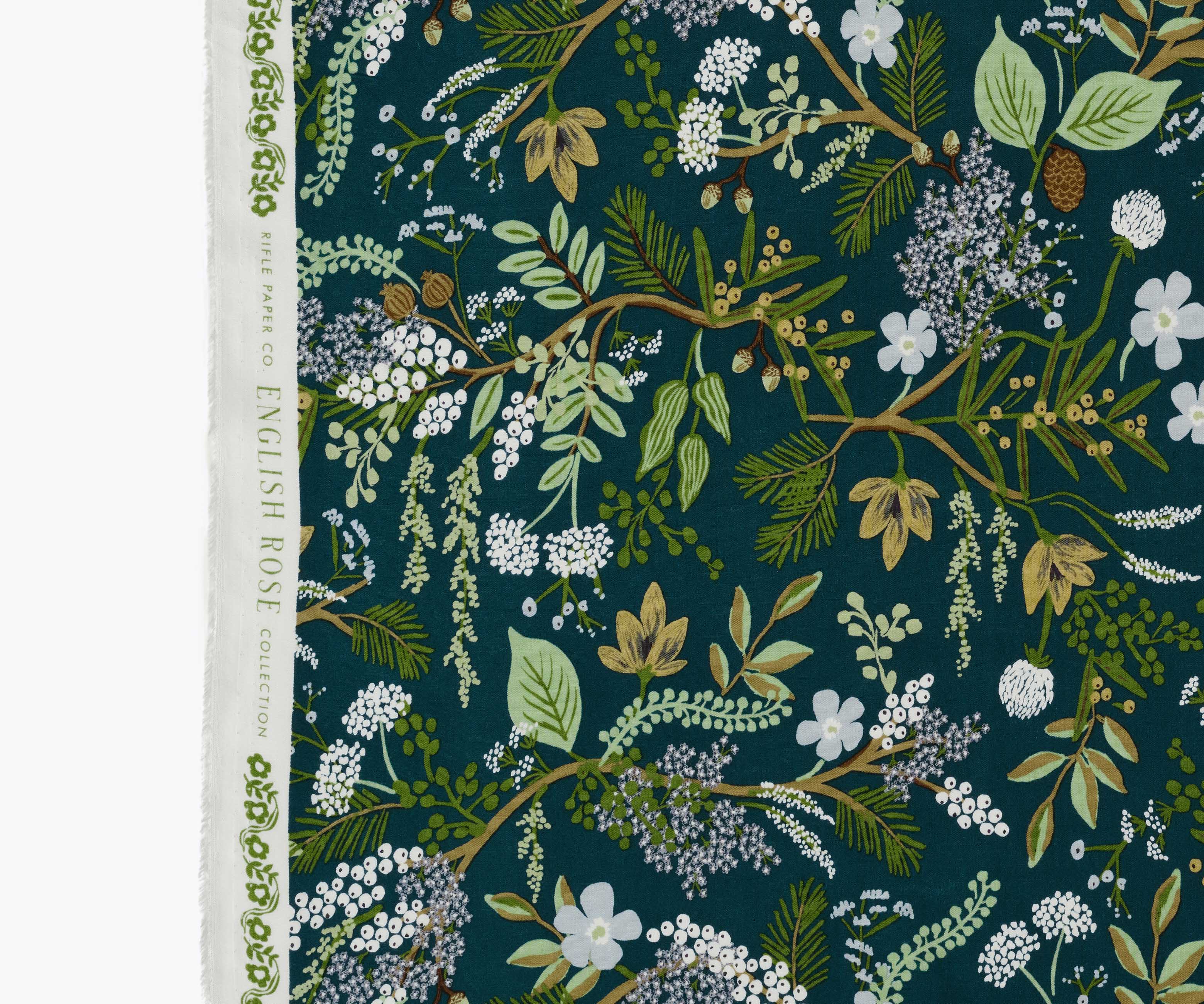 Juniper Forest Rayon Fabric - Evergreen